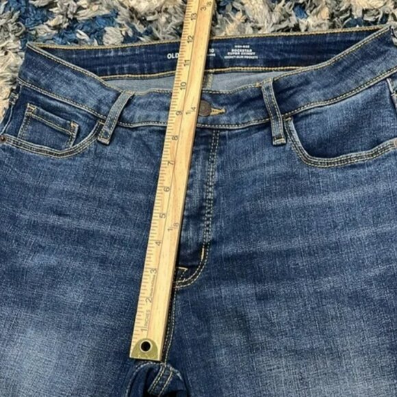 Old Navy 10 Long High Rise Rockstar Super Skinny Secret Slim Pockets Jeans - Picture 6 of 7